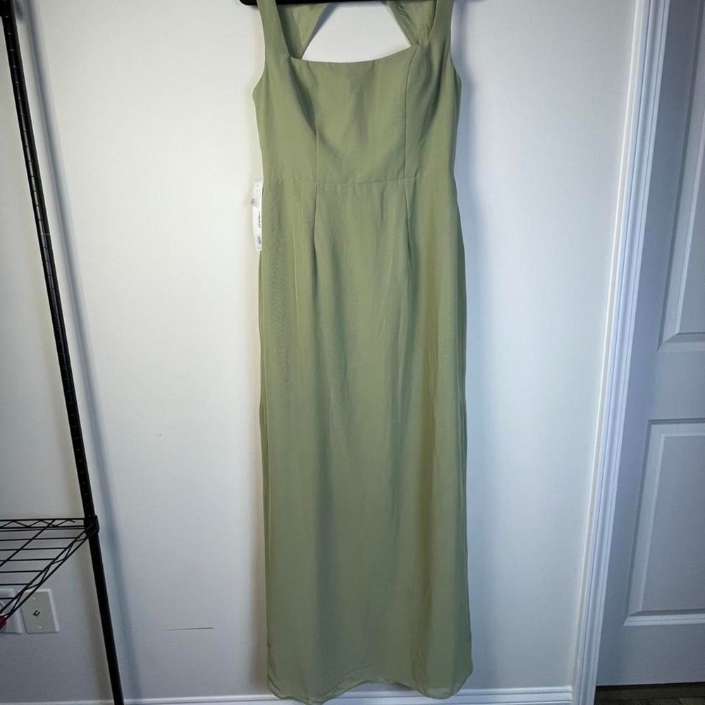 Green maxi dress with cutout detail, size 10 Bridesmaid, formal.